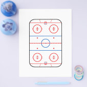 Ice Rink Diagramm Hockey Game Companion Flyer (Einzeln)