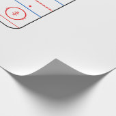 Ice Rink Diagramm Hockey Game Companion Geschenkpapier (Ecke)