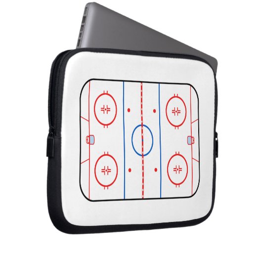 Ice Rink Diagramm Hockey Game Companion Laptopschutzhülle (Vorne Rechts)
