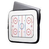 Ice Rink Diagramm Hockey Game Companion Laptopschutzhülle (Vorderseite Links)