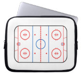 Ice Rink Diagramm Hockey Game Companion Laptopschutzhülle (Vorderseite)