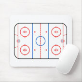 Ice Rink Diagramm Hockey Game Companion Mousepad (Mit Mouse)