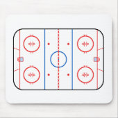 Ice Rink Diagramm Hockey Game Companion Mousepad (Vorne)