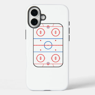 Ice Rink Diagramm Hockey Game Graphic iPhone 16 Plus Hülle