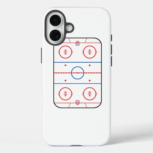 Ice Rink Diagramm Hockey Game Graphic Case-Mate iPhone Hülle (Rückseite)