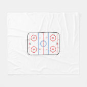 Ice Rink Diagramm Hockey Game Style Fleecedecke (Vorderseite (Horizontal))