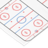 Ice Rink Diagramm Hockey Game Style Tischdecke (Schrägansicht)