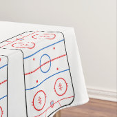Ice Rink Diagramm Hockey Game Style Tischdecke (Beispiel)