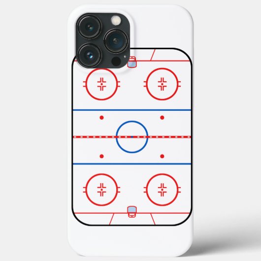 Ice Rink Diagramm Hockey Spiel Design Case-Mate iPhone Hülle (Rückseite)