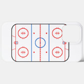 Ice Rink Diagramm Hockey Spiel Design Case-Mate iPhone Hülle (Rückseite (Horizontal))