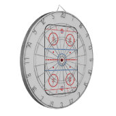 Ice Rink Diagramm Hockey Spiel Design Dartscheibe (Vorderseite Links)