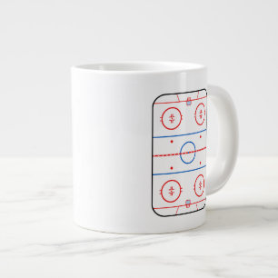 Ice Rink Diagramm Hockey Spiel Design Jumbo-Tasse