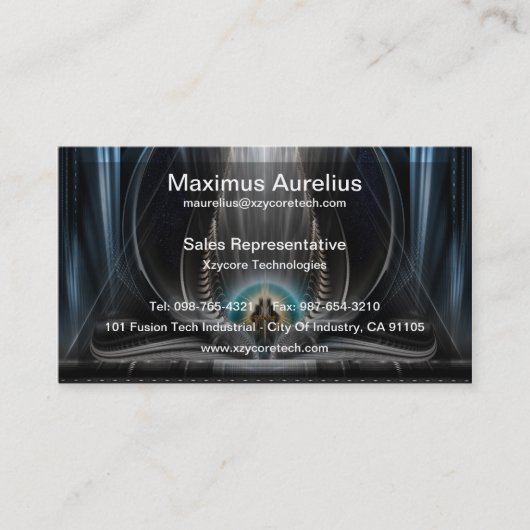 Ice-Sicht der Imperial View-Visitenkarte Visitenkarte (Vorderseite)