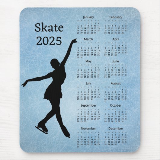 Ice Skate 2025 Kalendermousepad Mousepad (Vorne)