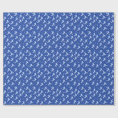 Ice Skate Blue Wrapping Paper Geschenkpapier (Flach)
