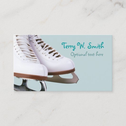 Ice Skate Business Card Visitenkarte (Vorderseite)