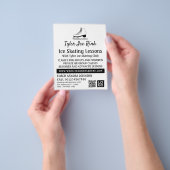 Ice-Skate-Design, Ice-Skaten-Lektion Flyer (Gruppe)