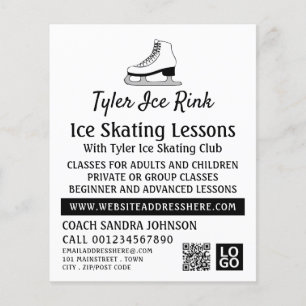 Ice-Skate-Design, Ice-Skaten-Lektion Flyer