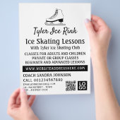 Ice-Skate-Design, Ice-Skaten-Lektion Flyer (Hand)