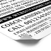 Ice-Skate-Design, Ice-Skaten-Lektion Poster (Ecke)