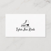 Ice-Skate-Design, Ice-Skater, Ice-Skaten-Coach Visitenkarte (Vorderseite)