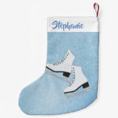 Ice Skate Design Weihnachts-Strumpf Kleiner Weihnachtsstrumpf (Rückseite)