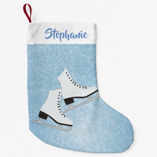 Ice Skate Design Weihnachts-Strumpf Kleiner Weihnachtsstrumpf (Vorderseite)