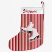 Ice Skate Design Weihnachts-Strumpf Kleiner Weihnachtsstrumpf (Rückseite)