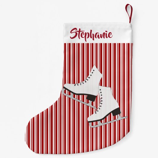 Ice Skate Design Weihnachts-Strumpf Kleiner Weihnachtsstrumpf (Rückseite)