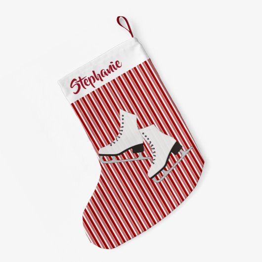 Ice Skate Design Weihnachts-Strumpf Kleiner Weihnachtsstrumpf (Rückseite (Hängend))