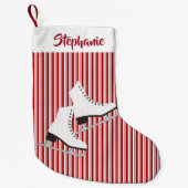Ice Skate Design Weihnachts-Strumpf Kleiner Weihnachtsstrumpf (Vorderseite)