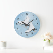 Ice-Skate entwerfen Wandklemme Große Wanduhr (Zuhause)