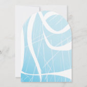 Ice Skate ICE SKATEN Geburtstagsparty Einladung (Rückseite)