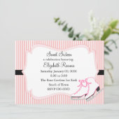 Ice-Skate im Vintagen Look Einladung (Stehend Vorderseite)