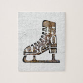 Ice Skate Jigsaw Puzzle - Mixed Media Art (Vertikal)