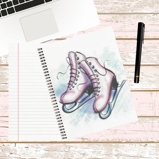 Ice Skate Notebook Notizblock