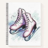 Ice Skate Notebook Notizblock (Vorderseite)