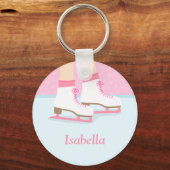 Ice Skate Skaten Rink für Mädchen Schlüsselanhänger (Vorderseite)