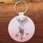ICE-SKATE von SHARON SHARPE in PINK Schlüsselanhänger (Vorderseite)