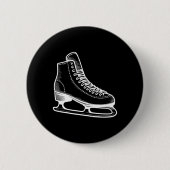 Ice Skate Winter Sports Line Kontur Zeichnend Button (Vorderseite)