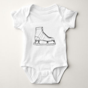 Ice-Skaten-Abbildung-Skaten Baby Strampler