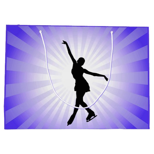 Ice Skaten Abbildung Skaten Design-Geschenktüte Große Geschenktüte (Rückseite)