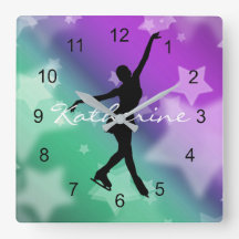 Ice Skaten Abbildung Skaten Design Wall Clock