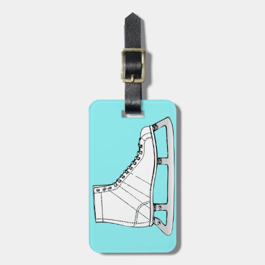 Ice-Skaten-Abbildung-Skaten Gepäckanhänger (Vorderseite vertikal)