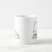 Ice-Skaten-Abbildung-Skaten Kaffeetasse (Mittel)