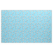 Ice Skaten Abbildung Skater Winter Blue Gemustert Stoff (Fat Quarter (45,7 x 55,9 cm))