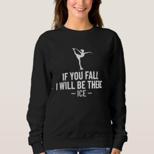 Ice Skaten Abbildung Skater zeigt Trainer-Skate an Sweatshirt