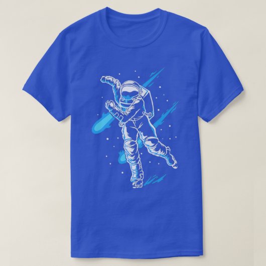 Ice Skaten Astronaut Ice Skate Funny Ice Skater T-Shirt (Design vorne)