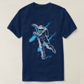 Ice Skaten Astronaut Ice Skate Funny Ice Skater T-Shirt (Design vorne)