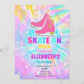 Ice Skaten Birthday Einladung (Vorne/Hinten)